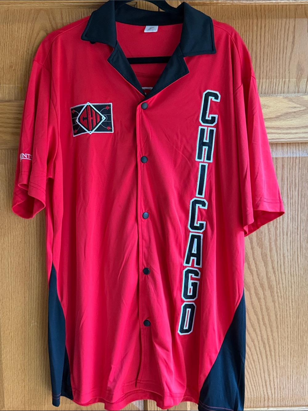 Chicago white Sox Short-Sleeve snap front jersey size XL